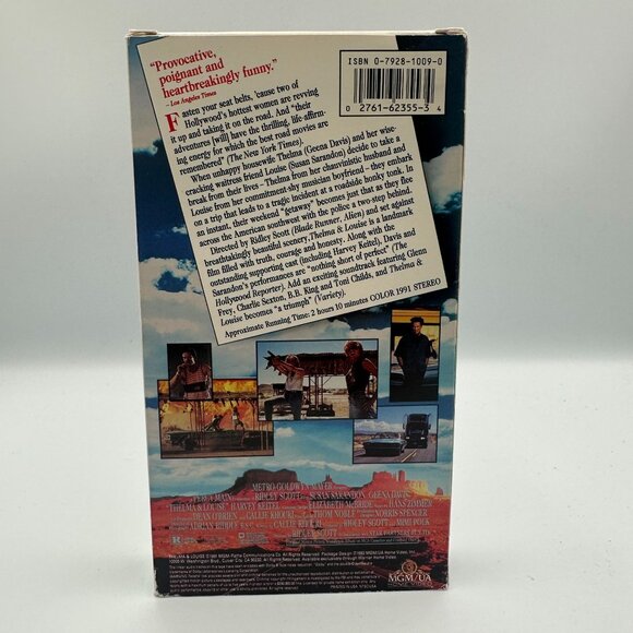 Thelma & Louise VHS 1991 Ridley Scott Movie Susan Sarandon Geena Davis Good - Picture 2 of 3